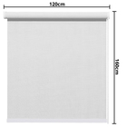 Cortina Persiana Rolo Tela Solar 3%  L=1,20m X A=1,60m | Atla